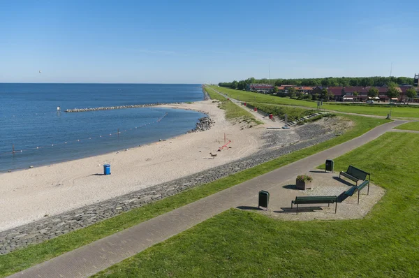 stock image Seafront of a dutch fishing village