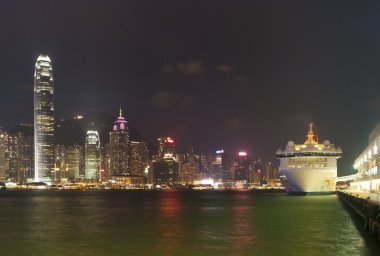 Hong kong manzarası, gece