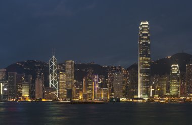 Hong kong manzarası, gece