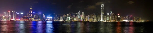 stock image Hong kong skyline at evening