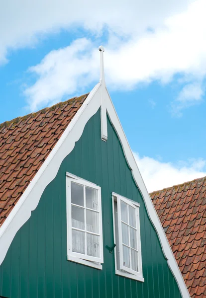 Zielony na dachu — Zdjęcie stockowe