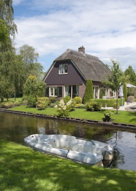 geleneksel evde giethoorn, Hollanda