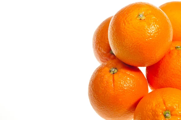 Seis naranjas extremas de cerca —  Fotos de Stock