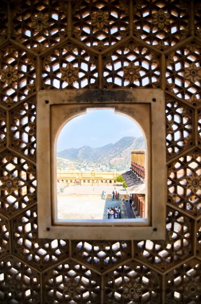 Window with a view in Jaipur — Stock Photo, Image