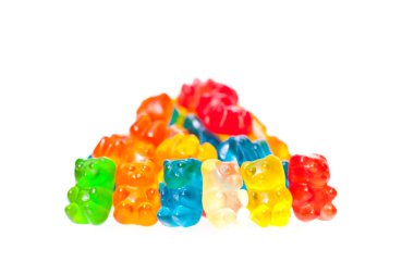 A stack of gummy bears clipart