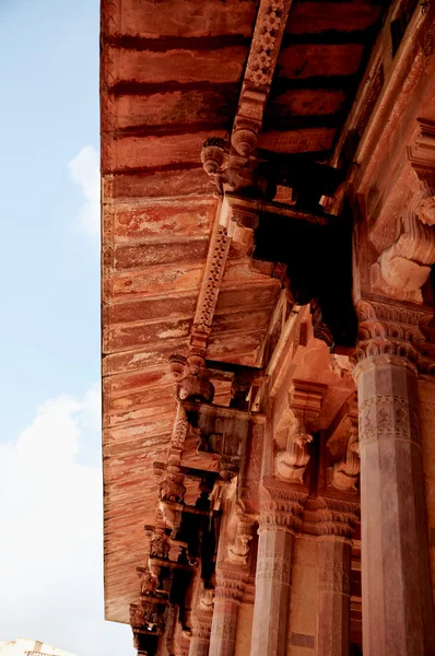 stock image Pillars at Amber Fort , Jaipur, India