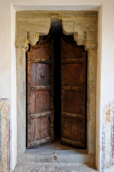 stock image Old door at the red fort jaipur, india