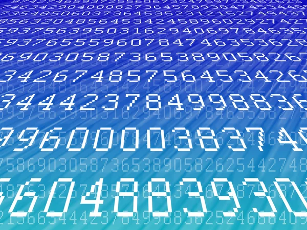 Blue gradient background and white digits — Stock Photo, Image