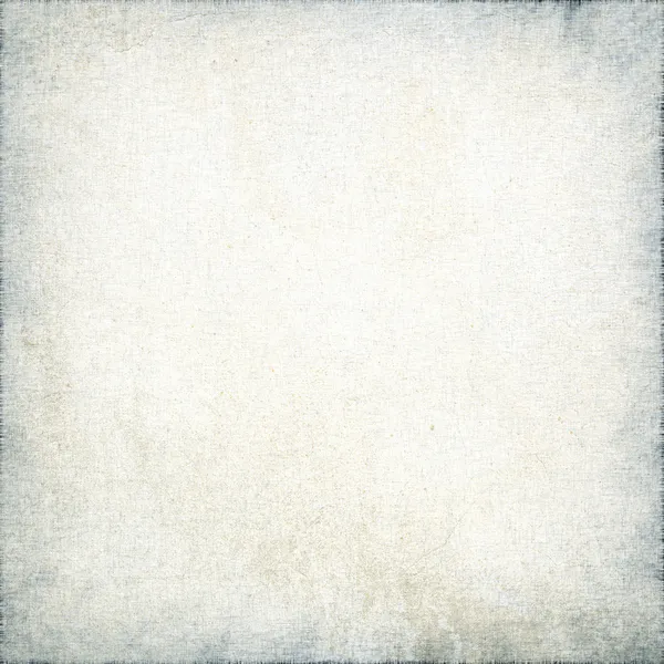 Witte canvas textuur met fijne strepen patroon en vignet, grunge achtergrond — Stockfoto