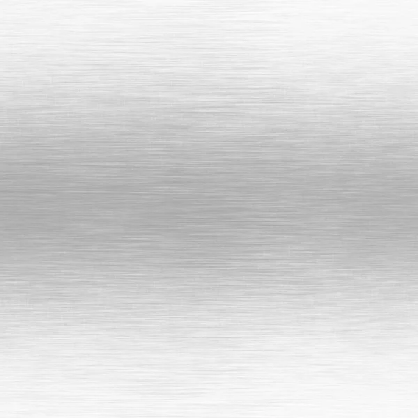 Weißer Metallhintergrund mit horizontaler Kratzstruktur — Stockfoto