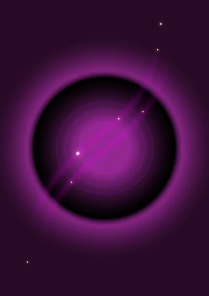 Fondo púrpura para banner con círculo — Vector de stock