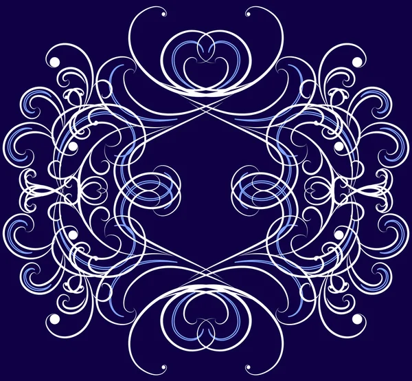 Vektorové ornament na Dacku modré pozadí. — Stockový vektor