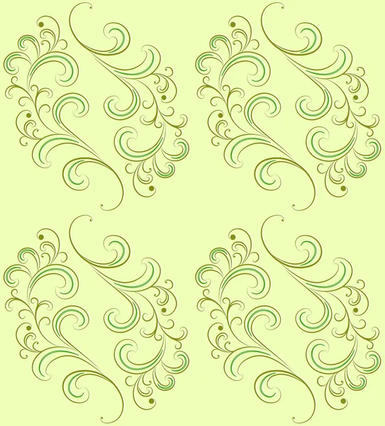 Modèle sans couture vectoriel sur vert . — Image vectorielle