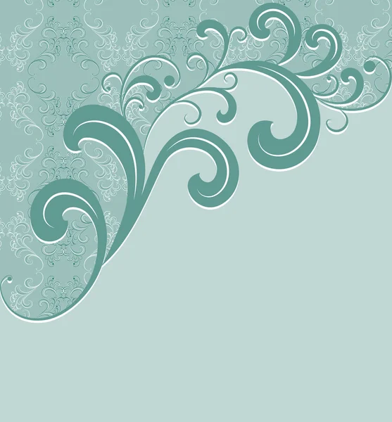 Marco verde con un patrón sin costuras . — Archivo Imágenes Vectoriales
