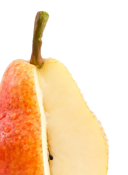 Piece of a juicy pear. — Stock Photo, Image