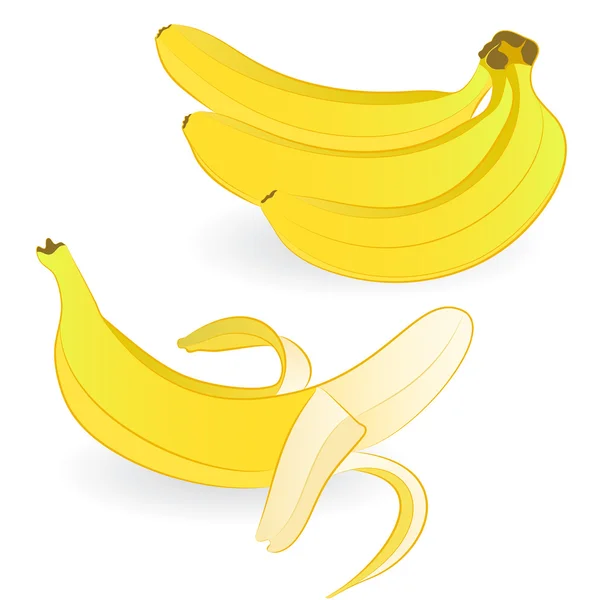 Banane gialle vettoriali . — Vettoriale Stock