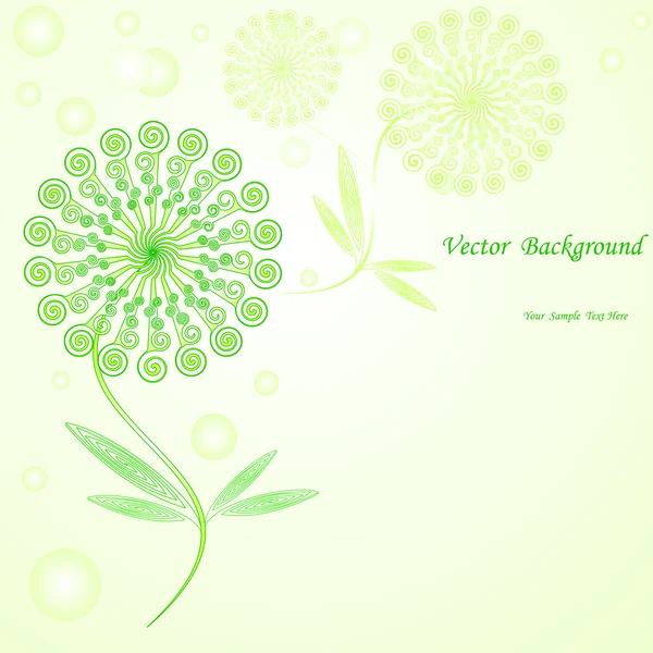 Vector flower background. — Stock Vector