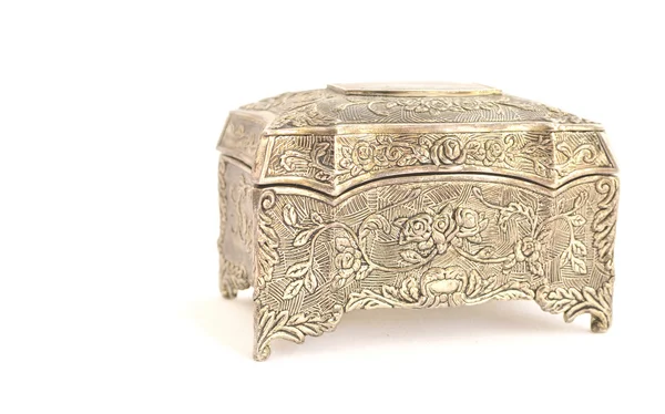 German silver jewel box — Stock Photo, Image