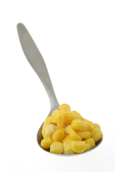 Kukurydza na łyżkę — Zdjęcie stockowe
