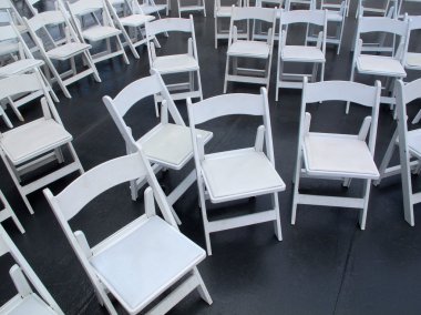 White chairs clipart