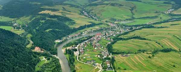 Dunajec panorama — Stockfoto