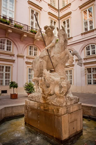 Statua del Cavaliere San Giorgio — Foto Stock