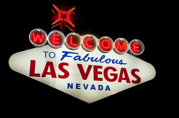 Las Vegas-skilt – stockfoto