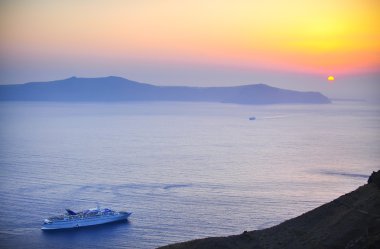 Santorini 'de günbatımı