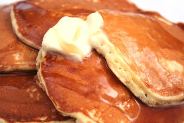 Pancakes with Butter and Syrup