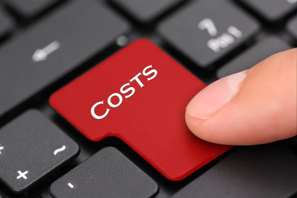 Costs button — Stock Photo, Image