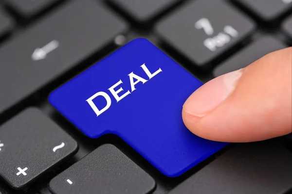 Deal button — Stock Photo, Image