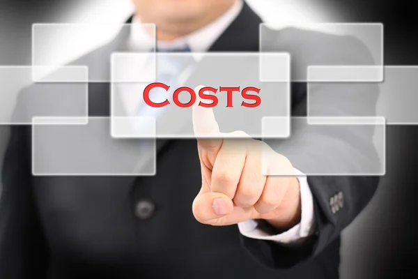 Costs button — Stock Photo, Image
