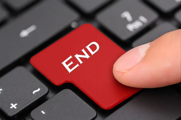 End button — Stock Photo, Image