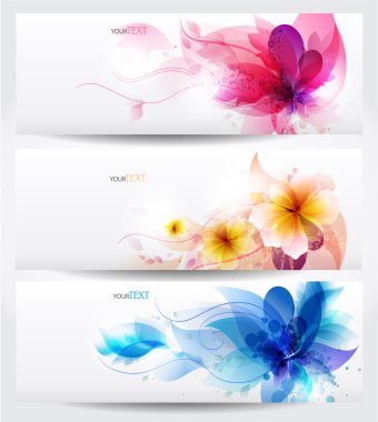 Картина, постер, плакат, фотообои "набор цветочных открыток орхидеи маки ретро детские", артикул 11161617