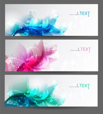 Abstract background with floral elements . clipart