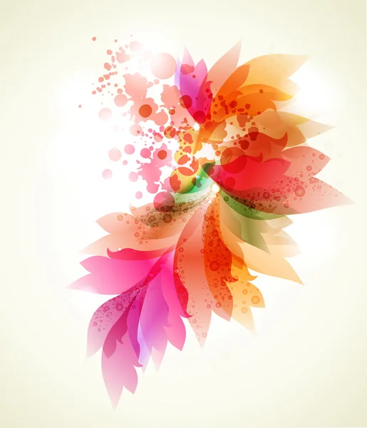 Abstracte kleurrijke bloemen achtergrond — Stockvector