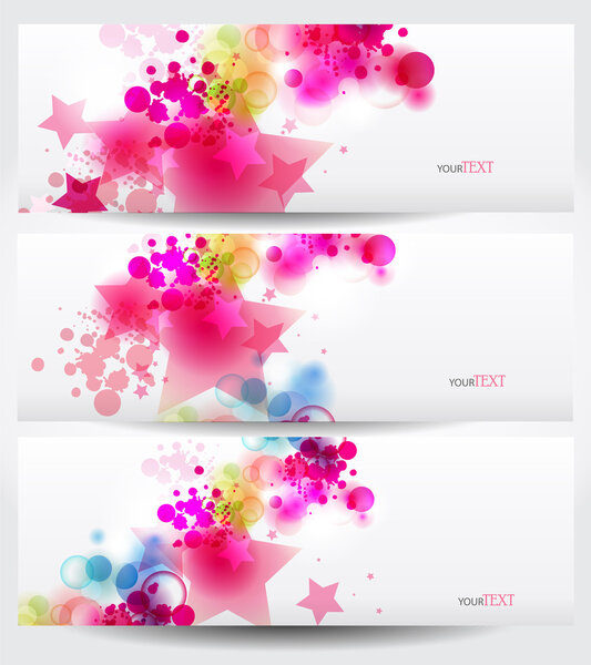 Vector background with Abstract stars