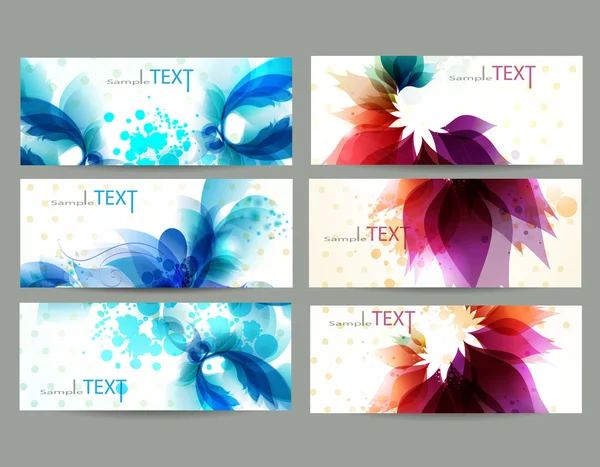 Floral vector background brochure template. — Stock Vector