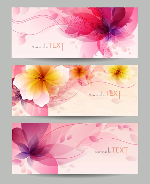 Flower vector background brochure template. — Stock Vector