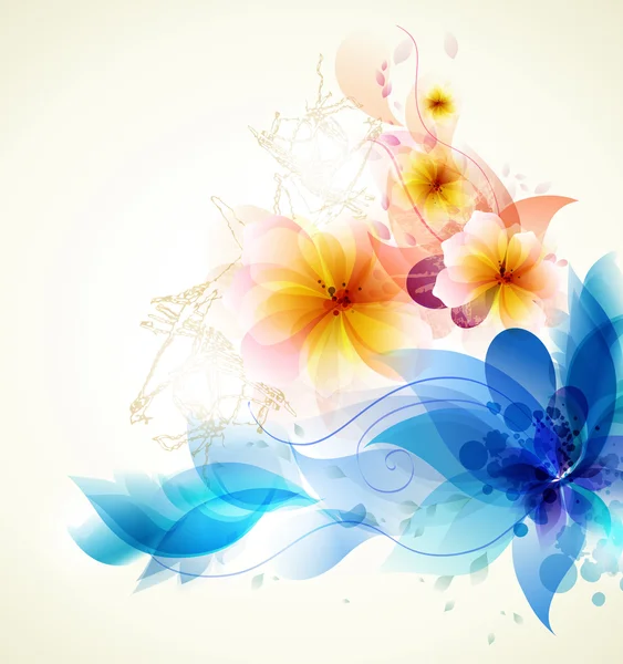 Fond floral . — Image vectorielle