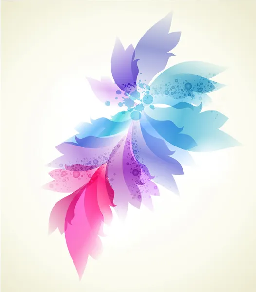 Elementos florales coloridos — Archivo Imágenes Vectoriales