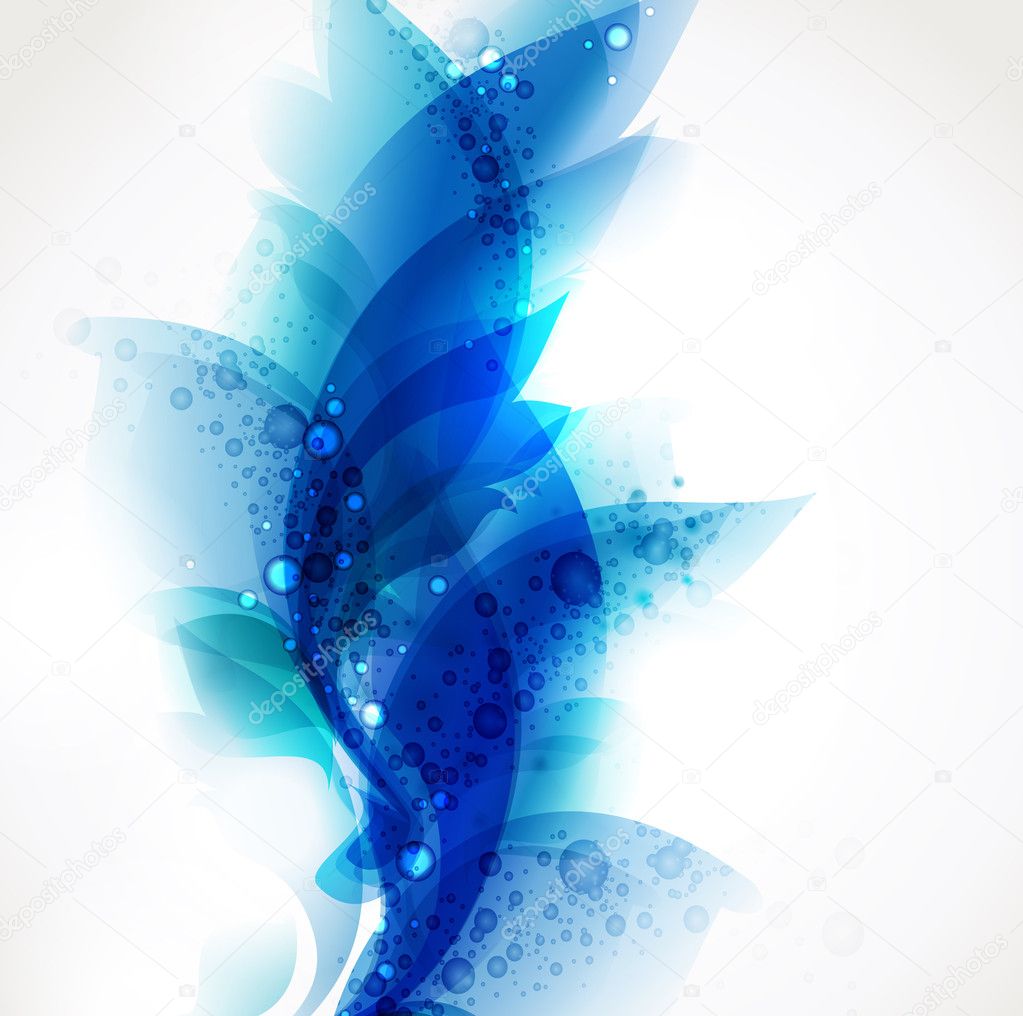 Abstract blue elements for design .