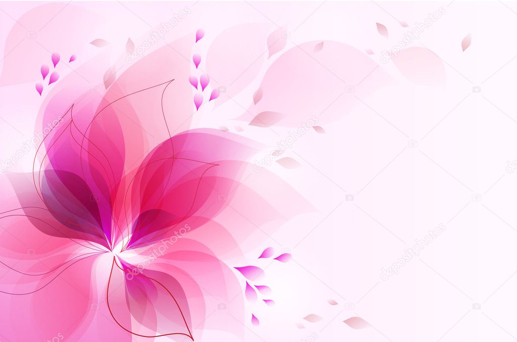 Abstract floral background Stock Vector by ©lyudo 11162172