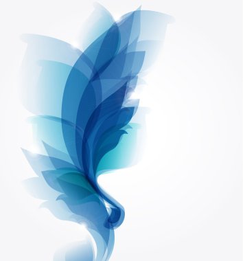 Abstract blue background for floral elements clipart