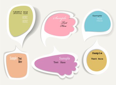 vector bubbles for speech clipart