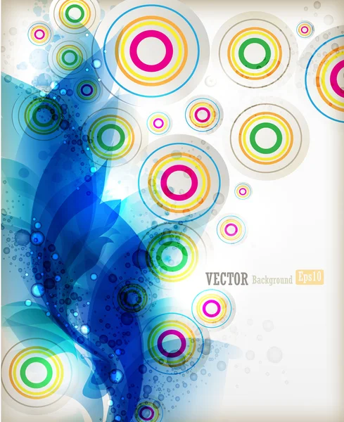 Abstract vector background with blue elements — Stock Vector