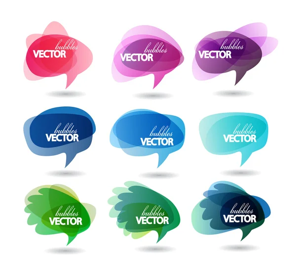 Vector bubbles for speech — Stock Vector