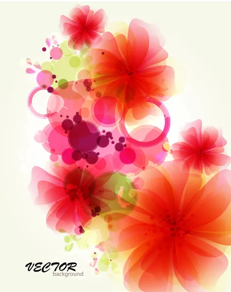 stock vector Abstraction flower background