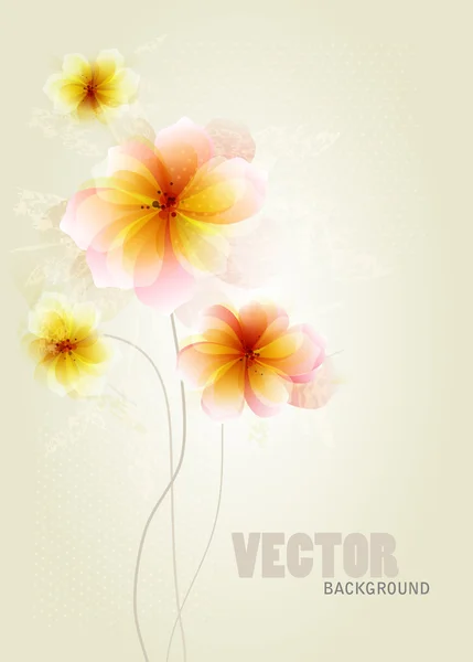 Abstrakt flora bakgrund — Stock vektor