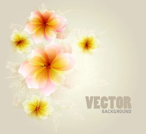 Fond abstrait floral coloré — Image vectorielle